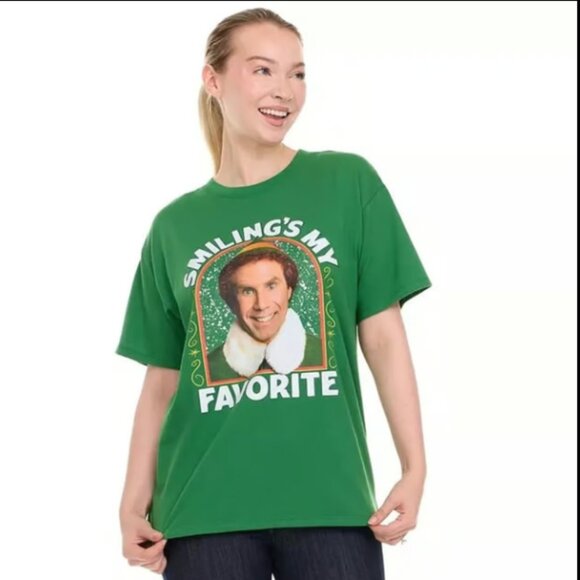 Smiling Is My Favorite Buddy the Elf Adult Unisex Extra Large - Picture 2 of 6